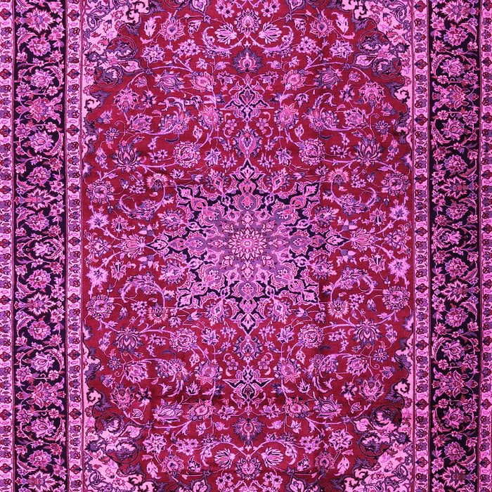 Machine Washable Persian Pink Traditional Rug, wshtr2504pnk