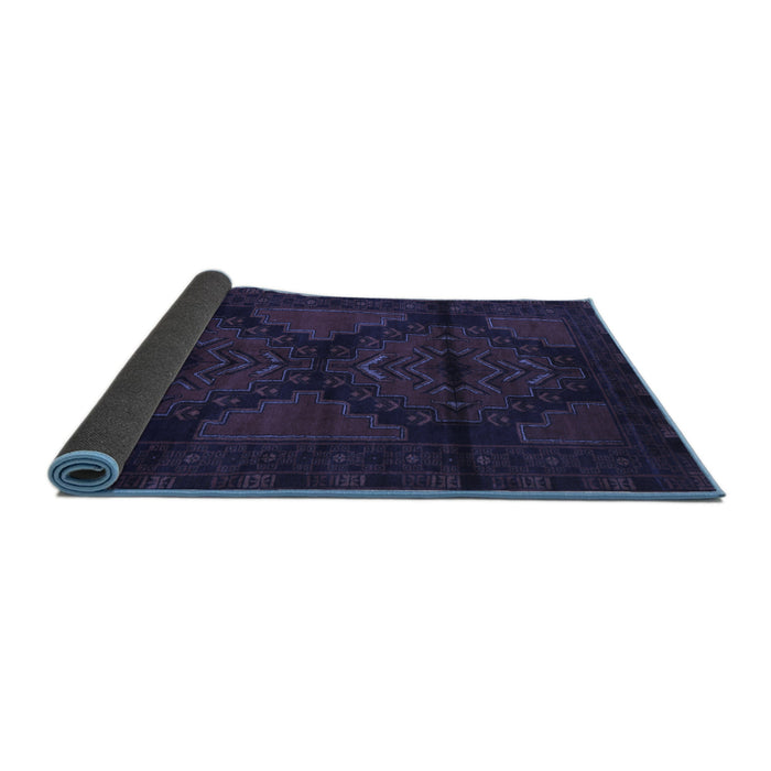Sideview of Persian Blue Traditional Rug, tr2505blu