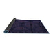 Sideview of Persian Blue Traditional Rug, tr2505blu