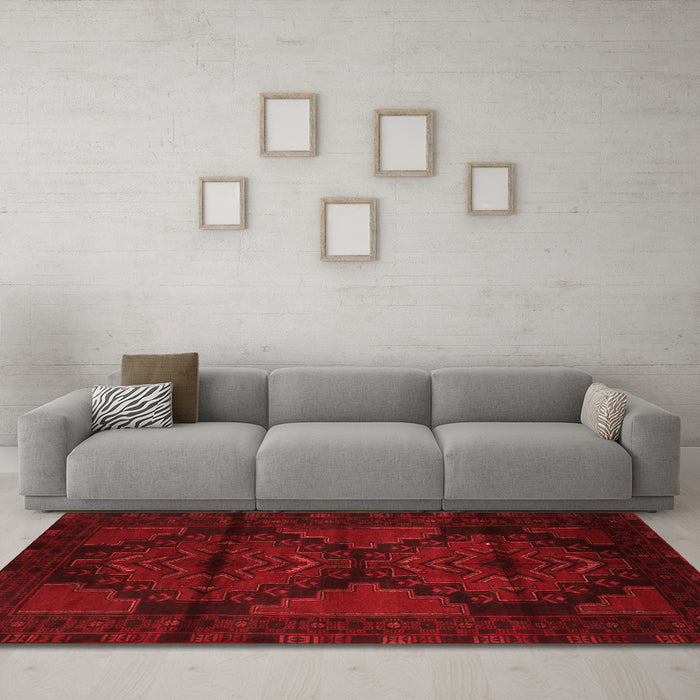 Traditional Red Washable Rugs