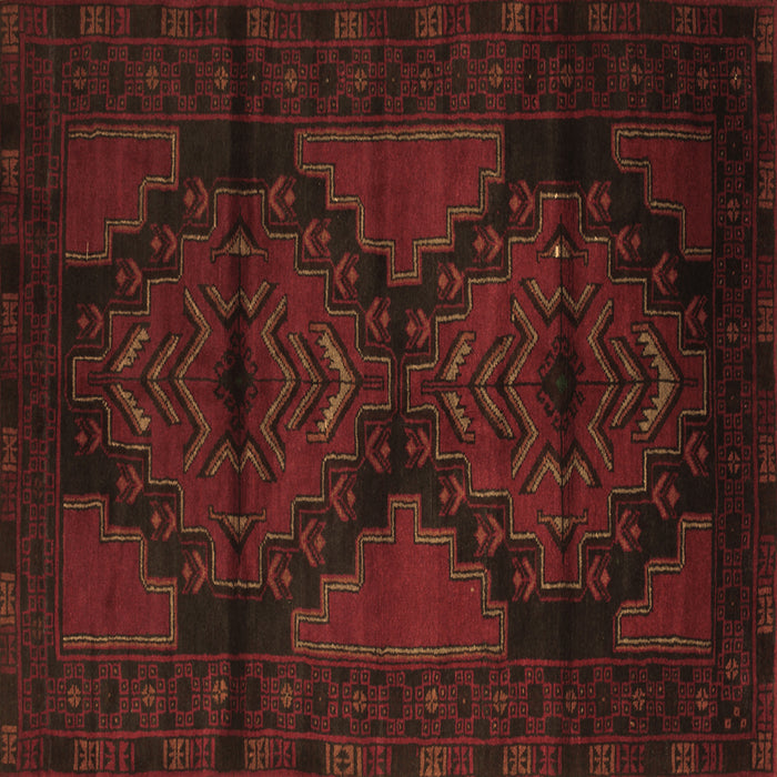 Square Machine Washable Persian Brown Traditional Rug, wshtr2505brn