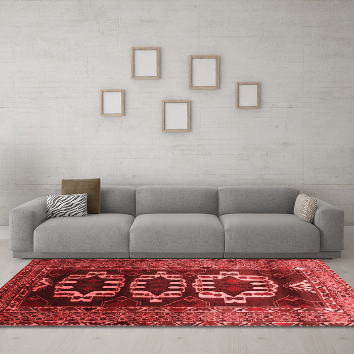 Traditional Red Washable Rugs