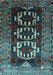 Machine Washable Persian Light Blue Traditional Rug, wshtr2506lblu