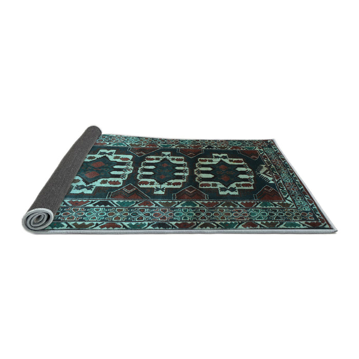 Sideview of Persian Light Blue Traditional Rug, tr2506lblu