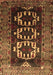 Machine Washable Persian Brown Traditional Rug, wshtr2506brn