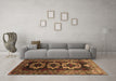 Machine Washable Persian Brown Traditional Rug in a Living Room,, wshtr2506brn