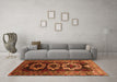 Machine Washable Persian Orange Traditional Area Rugs in a Living Room, wshtr2506org