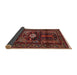 Sideview of Traditional Chestnut Brown Persian Rug, tr2507