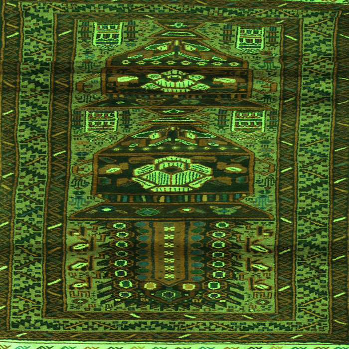 Serging Thickness of Persian Green Traditional Rug, tr2507grn