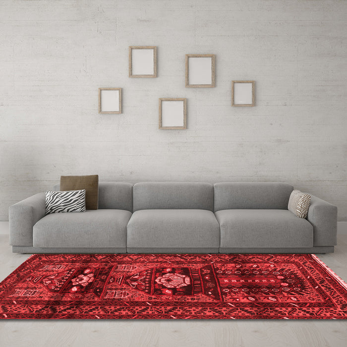 Traditional Red Washable Rugs