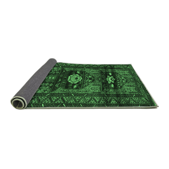 Sideview of Persian Emerald Green Traditional Rug, tr2507emgrn