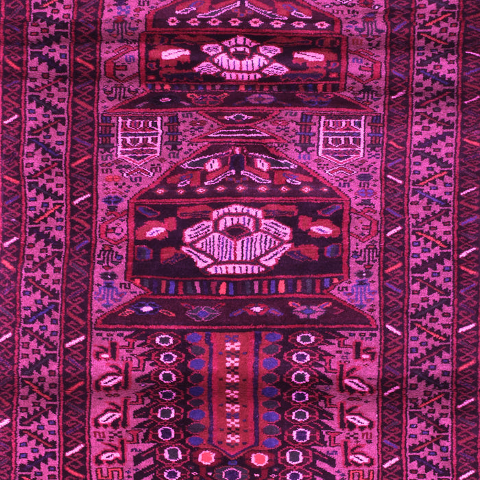 Machine Washable Persian Pink Traditional Rug, wshtr2507pnk