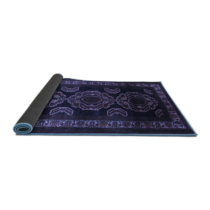 Sideview of Persian Blue Traditional Rug, tr2508blu