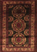 Machine Washable Persian Brown Traditional Rug, wshtr2508brn