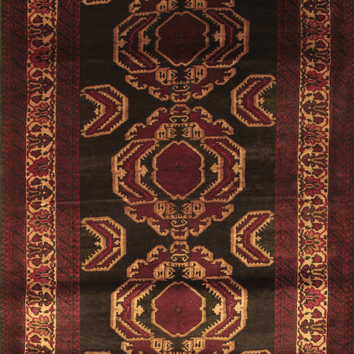 Machine Washable Persian Brown Traditional Rug, wshtr2508brn
