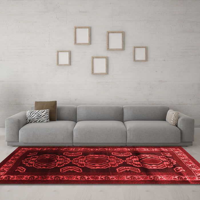Traditional Red Washable Rugs