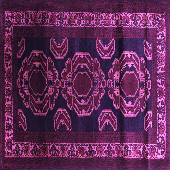 Square Persian Purple Traditional Rug, tr2508pur
