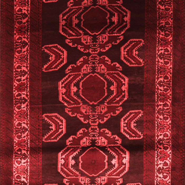 Machine Washable Persian Red Traditional Rug, wshtr2508red