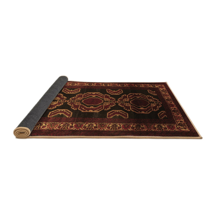 Sideview of Persian Brown Traditional Rug, tr2508brn