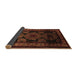 Sideview of Persian Brown Traditional Rug, tr2508brn