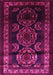 Machine Washable Persian Pink Traditional Rug, wshtr2508pnk