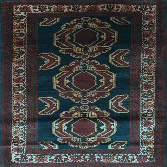 Square Persian Light Blue Traditional Rug, tr2508lblu