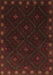 Machine Washable Southwestern Brown Country Rug, wshtr2509brn