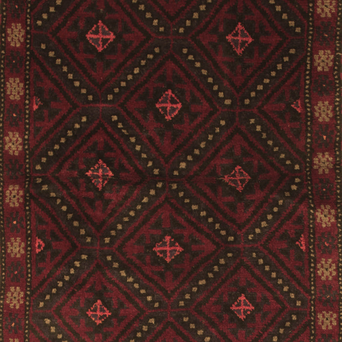 Machine Washable Southwestern Brown Country Rug, wshtr2509brn