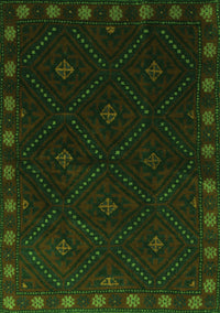 Southwestern Green Country Rug, tr2509grn