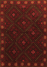 Southwestern Orange Country Rug, tr2509org