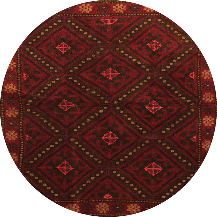 Square Southwestern Orange Country Rug, tr2509org