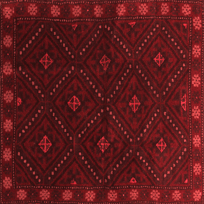 Machine Washable Southwestern Red Country Rug, wshtr2509red