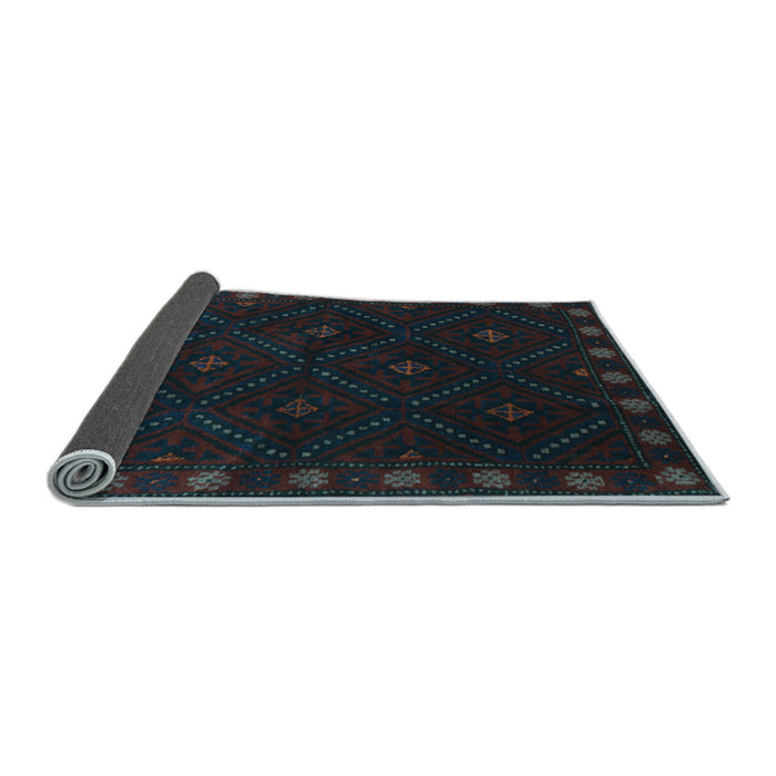 Sideview of Southwestern Light Blue Country Rug, tr2509lblu