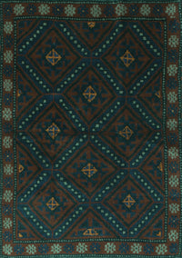 Southwestern Turquoise Country Rug, tr2509turq