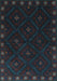 Southwestern Light Blue Country Rug, tr2509lblu