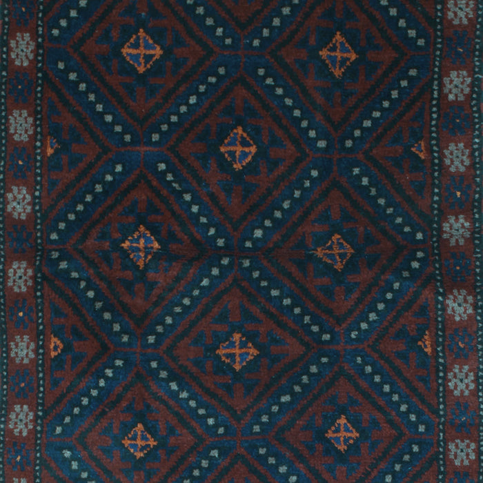 Southwestern Light Blue Country Rug, tr2509lblu