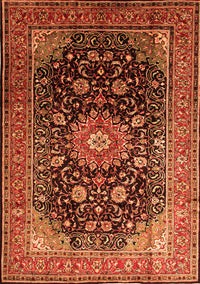 Medallion Orange Traditional Rug, tr250org