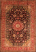 Medallion Orange Traditional Rug, tr250org