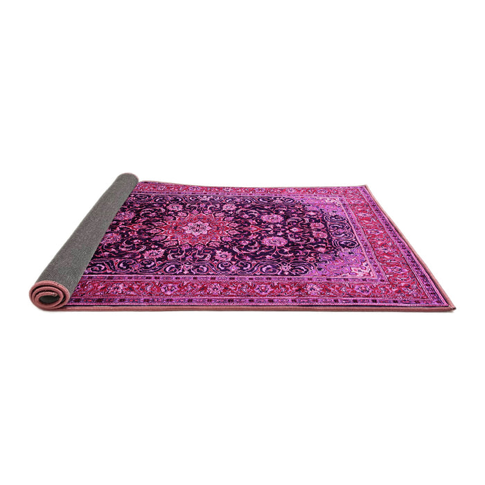 Sideview of Medallion Pink Traditional Rug, tr250pnk