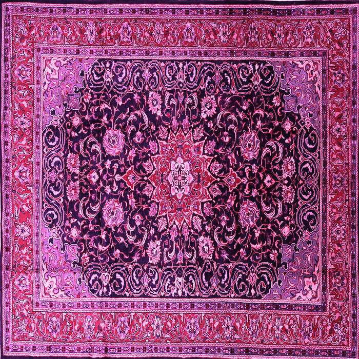Square Medallion Pink Traditional Rug, tr250pnk