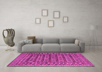 Machine Washable Persian Pink Traditional Rug, wshtr2510pnk