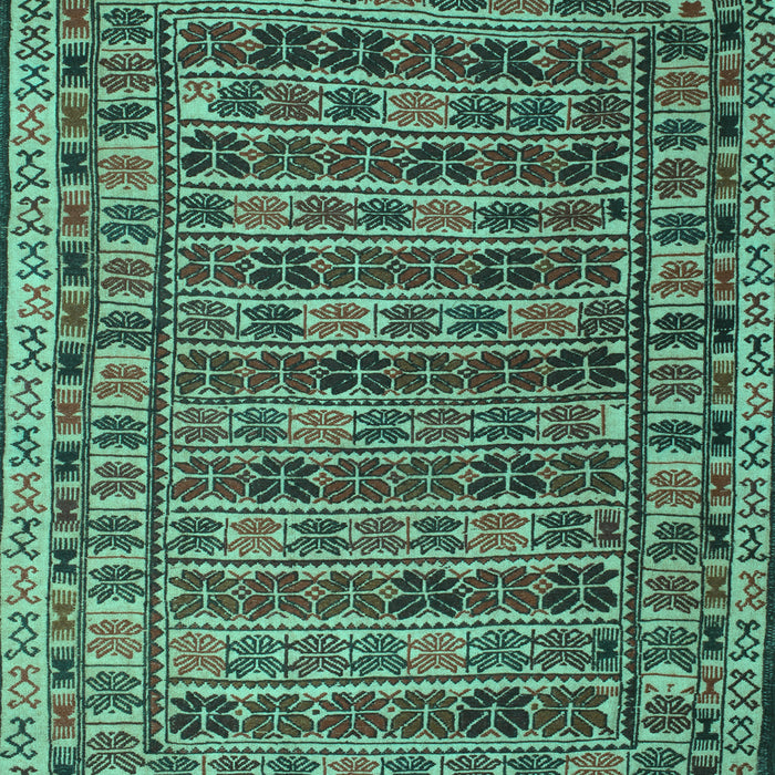 Machine Washable Persian Turquoise Traditional Area Rugs, wshtr2510turq