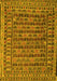 Machine Washable Persian Yellow Traditional Rug, wshtr2510yw