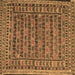 Square Persian Brown Traditional Rug, tr2510brn