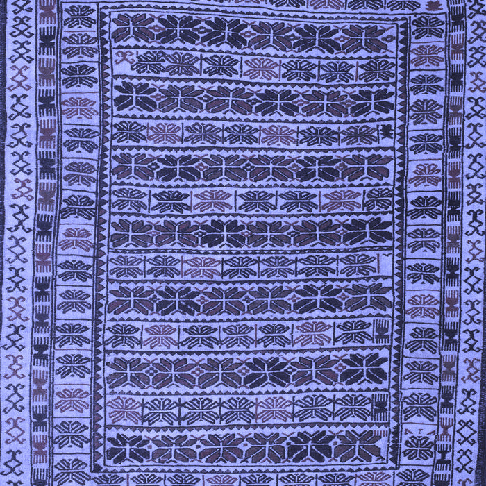 Machine Washable Persian Blue Traditional Rug, wshtr2510blu