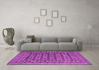 Machine Washable Persian Purple Traditional Rug, wshtr2510pur