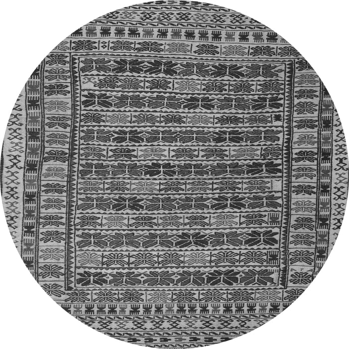 Machine Washable Persian Gray Traditional Rug, wshtr2510gry