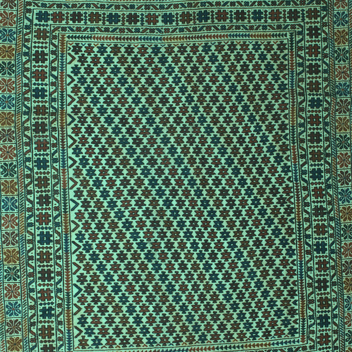 Machine Washable Persian Turquoise Traditional Area Rugs, wshtr2511turq