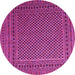 Round Persian Pink Traditional Rug, tr2511pnk