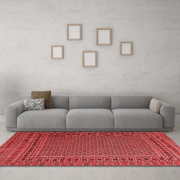 Traditional Red Washable Rugs